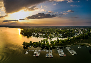 Geist Sail Club Boats Sunset