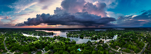 Geist Sunset and a Thunderstorm