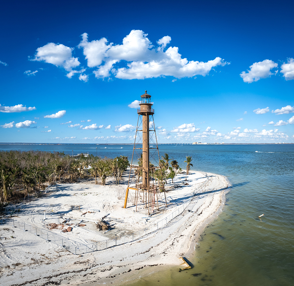 Sanibel Lighthouse Post-Ian 2 Print