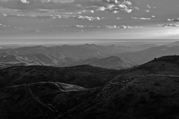 Mountains of Caldeirao in Monochrome Print