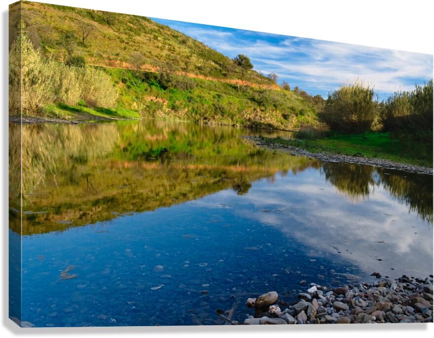 River Mirror Canvas Print