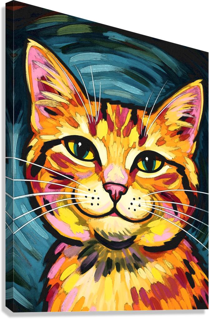 Smiling Cat Canvas Print