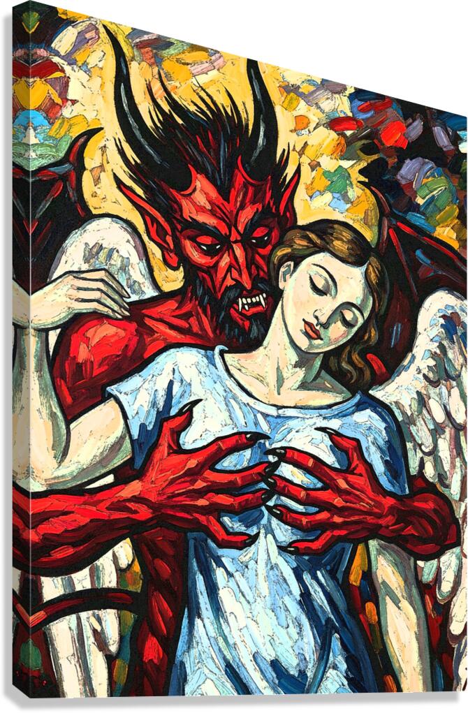 Devil Angel Canvas Print