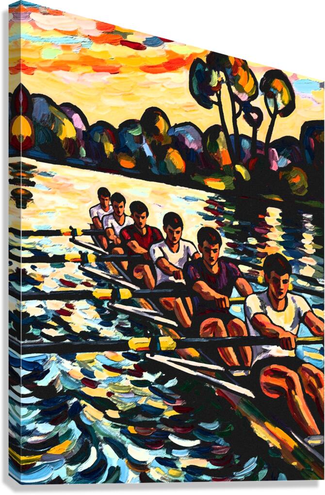 Crew Rowing Canvas Print