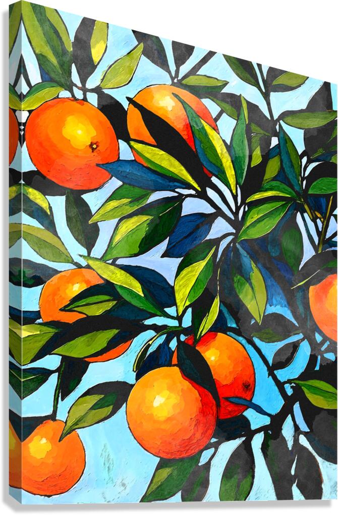 Orange Plant Canvas Print