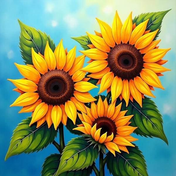 ☀️ Sunflower Symphony: A Burst of Nature’s Cheer ☀️ by chromadreamstudio