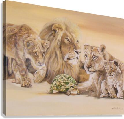 Lion pride Canvas Print