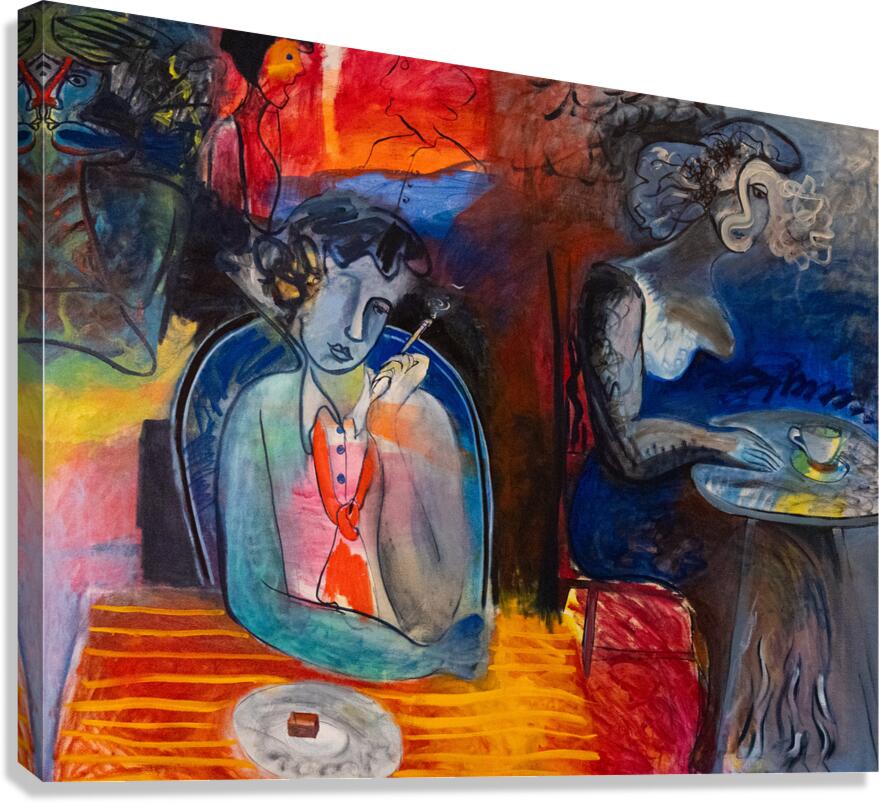 French cafe - Cafe francais Canvas Print