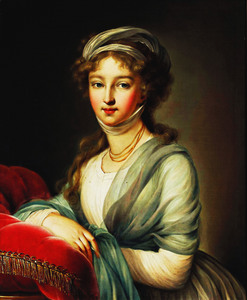 Portrait Of Elzbiety Aleksiejewnej  Zony Cara Ale