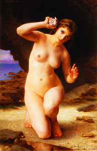 Woman with Seashell – William-Adolphe Bouguereau 1885