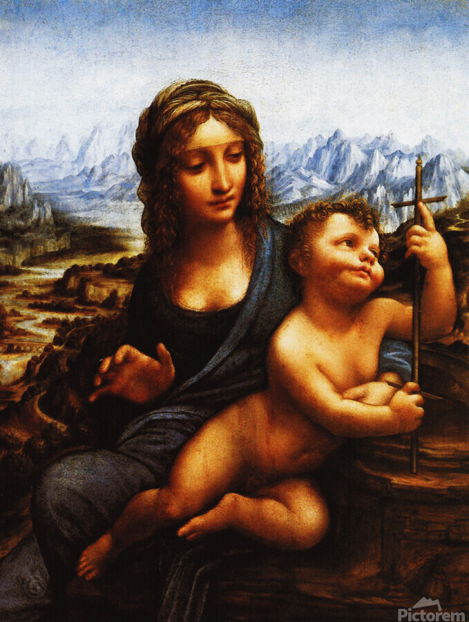 Madonna with the Yarnwinder par Classic Painting