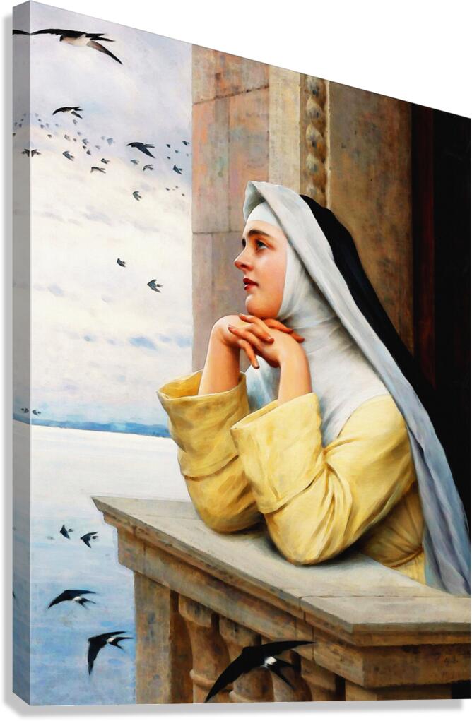 God s Creatures – Eugene De Blaas Canvas Print