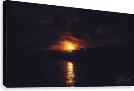 Sunset Paris Canvas Print