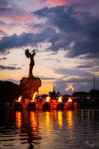 Keeper of the Plains Fire