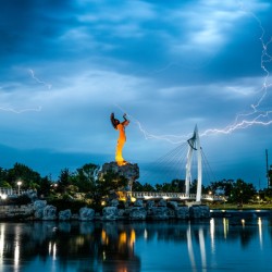 Keeper of the Plains Lightning