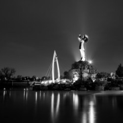 Keeper of the Plains Black and White