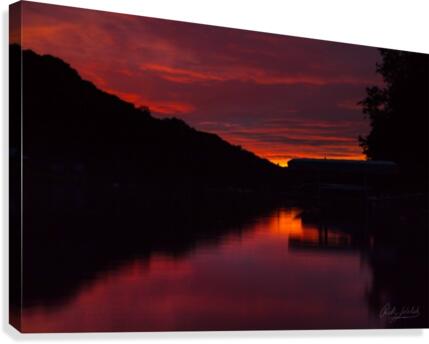 Crimson Sunset Canvas Print