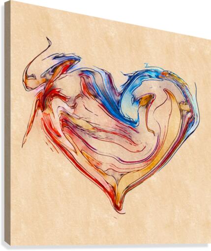 Expression Heart  Canvas Print