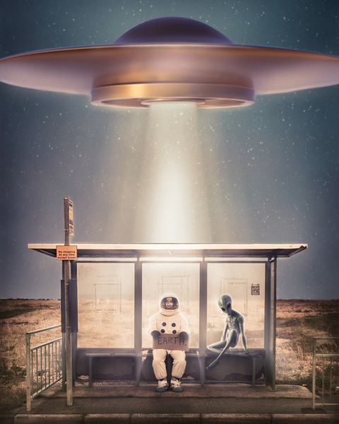 Cosmic Hitchhiker Print