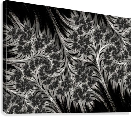 Silver Leaf Canvas Print