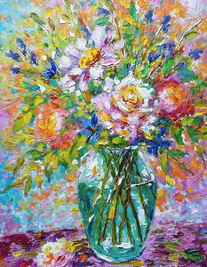 Painted flowers