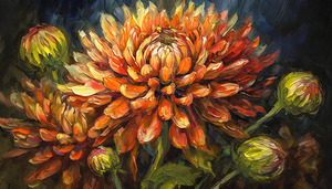 Mama Dahlia and Her Little Ones by Thea Menagh