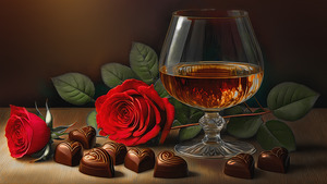 Brandy Chocolates and Roses
