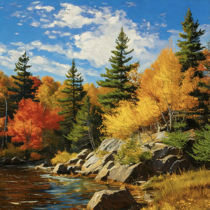 Fall Glow in Muskoka in Ontario