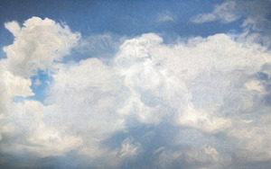 Clouds and Perfect Blue Sky