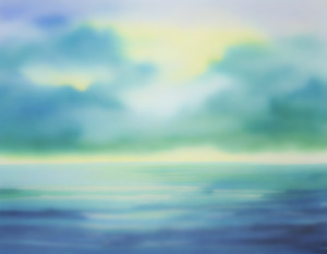 Calm Ocean and Peaceful Sundown