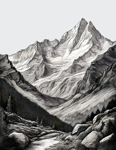 Mount Everest Etch
