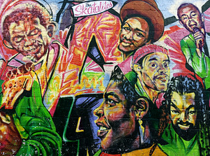 Part of the Toronto Raggae Mural in Little Jamaica