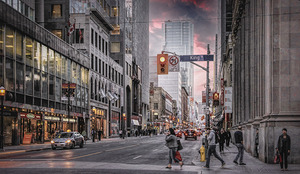Looking North on Yonge Street from King
