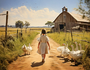 Found the Geese and Walking Them Home by Thea Menagh