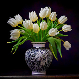 White Tulips in My Best Vase
