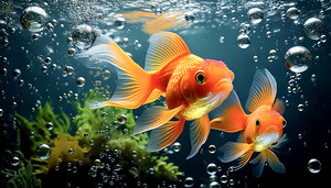 Two Little Goldfish by Thea Menagh