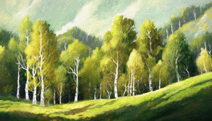 Grove of Aspen Trees