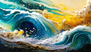Wild Waves on a Stormy Ocean