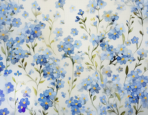 Forget-Me-Nots for a Sweet Mural