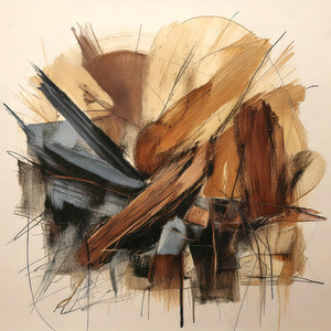 Neutral Coloured Brush Strokes