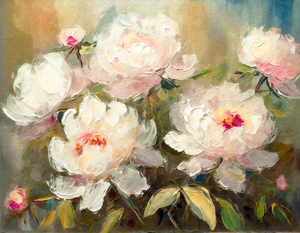 Pink Peonies in Full Bloom