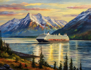 Cruise Ship Coming into Juno Alaska
