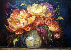 Peonies in a Special Vase