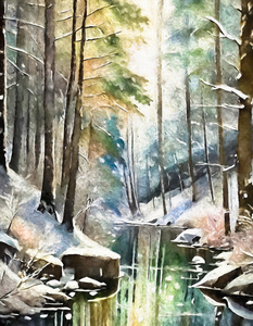 Forest Winter Wonderland