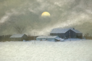 Full Moon Over the Farm