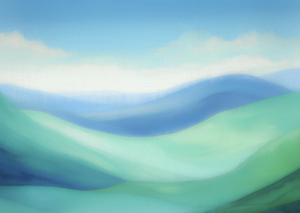 Rolling Hills and the Sky Print