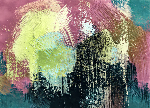 Abstract Brushes with Black by Thea Menagh