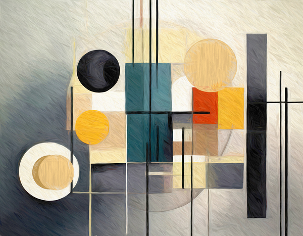 Lines Squares and Circles by Thea Menagh