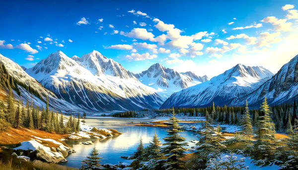 Spring in Alaska Print