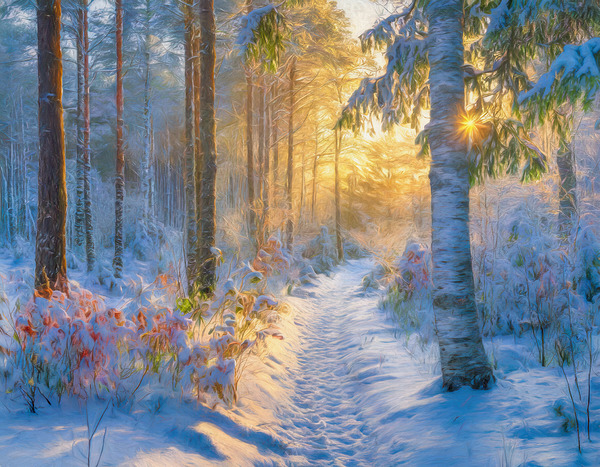 Sunrise After the Snow Digital Download